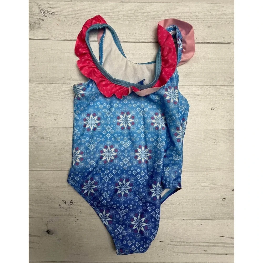 Disney Frozen Anna and‎ Elsa one piece Swimsuit girls 2T